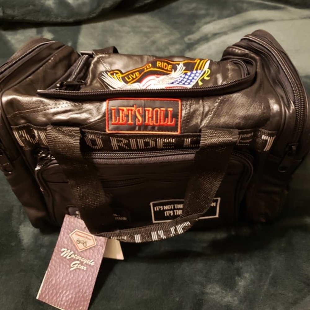 Diamond Plate Rock Design Genuine Leather Live bag